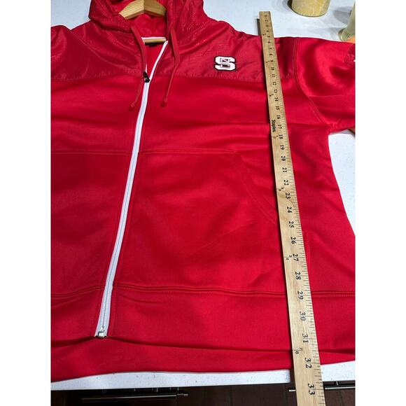 Champion NC State full zip hoodie 2XL NCAA Wolf pack college basketball - Picture 8 of 9